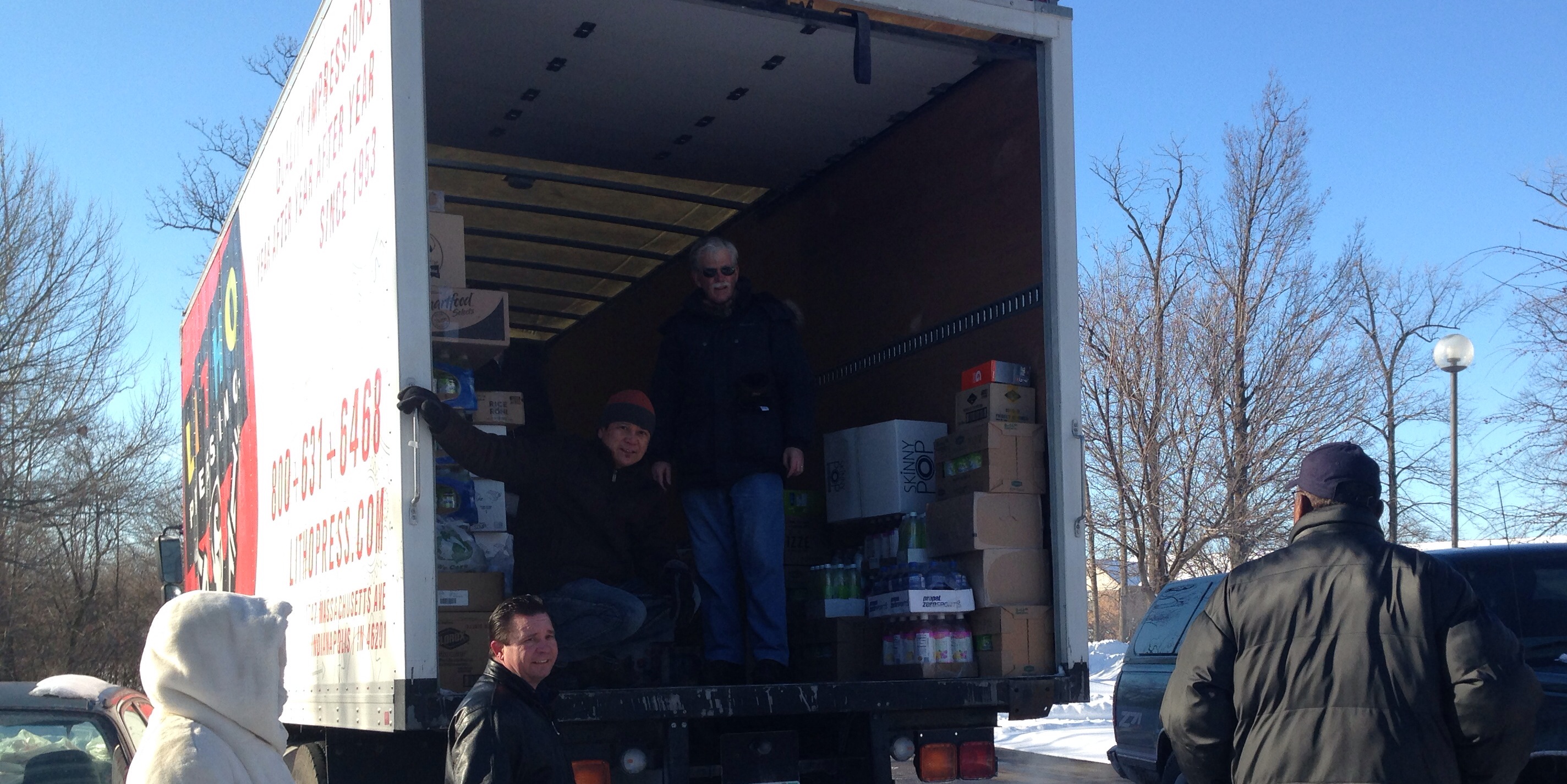 The extreme cold did not stop the leaders and volunteers to address hunger.